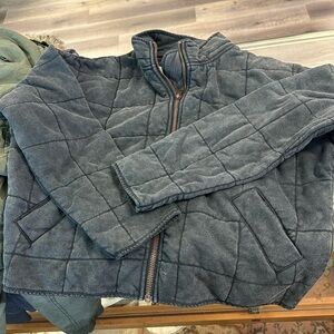 Charcoal quilted jacket